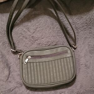 Gray Crossbody Bag